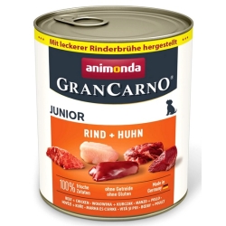 Animonda GranCarno Original Junior Rind Huhn Wołowina + Kurczak puszka 800g